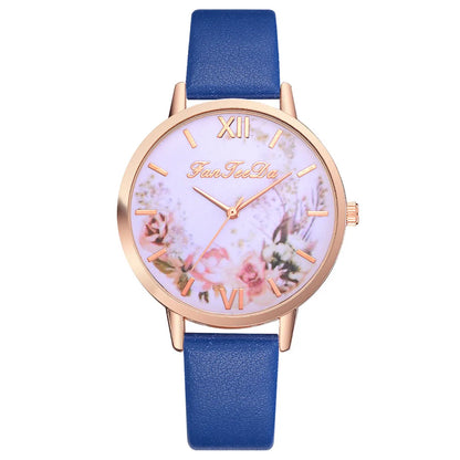 Tan Strap Floral Bee Watch