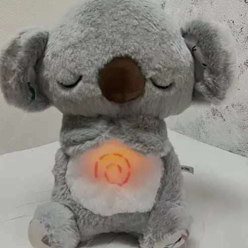 Urso de Pelúcia Companheiro de Sono para Bebês com Música e Luz