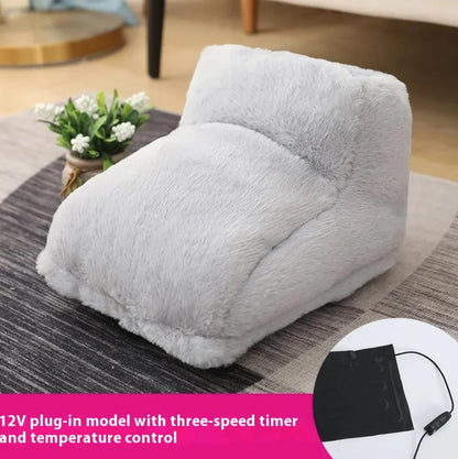 Electric Rabbit Fur Foot Warmer