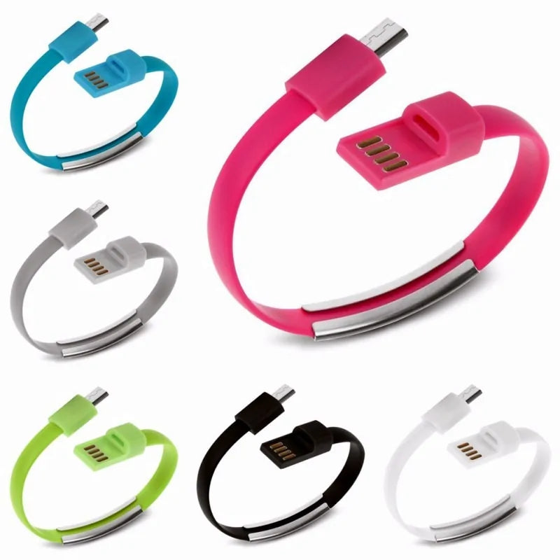 Outdoor Colorful Mini Micro USB Bracelet Charger