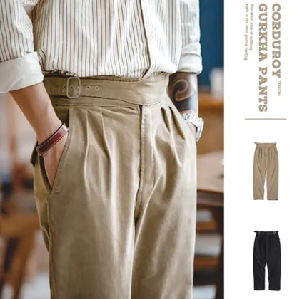 Men's American-Style Corduroy Casual Trousers