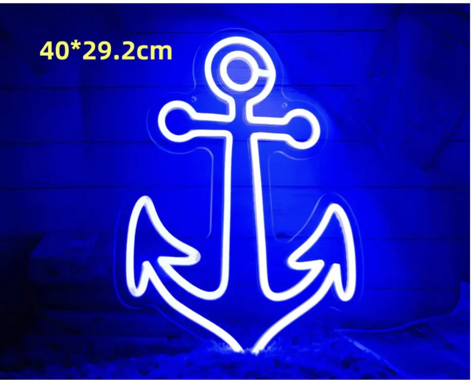 LED Neon Light Spaceman & Planet Wall Decor