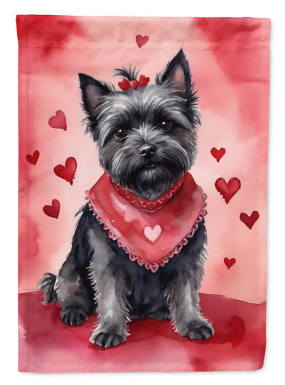 Cairn Terrier My Valentine Garden Flag