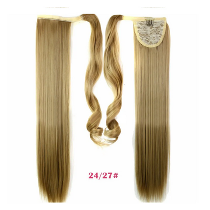 Synthetic Long Straight Wrap Around Hair Extension