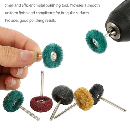 50 Metal Polishing Buffing Wheel Burr Kit Rotary Tool Accessories Set For Dremel