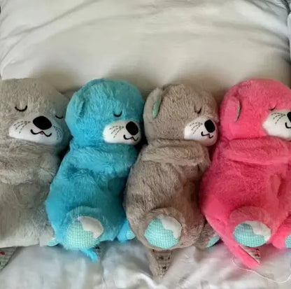 Urso de Pelúcia Companheiro de Sono para Bebês com Música e Luz