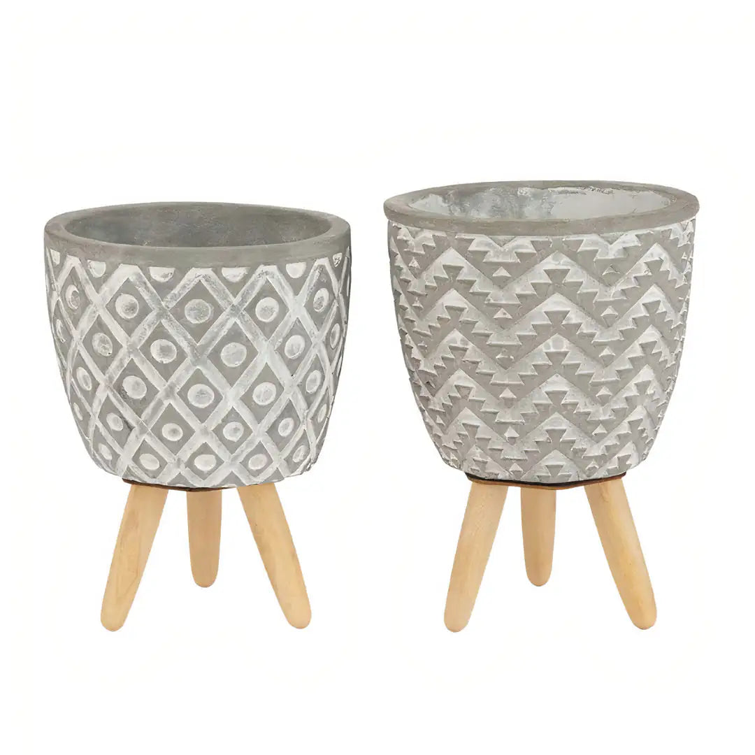 Aztec Planters Set of 2