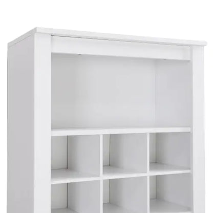 Stylish Design 30 Shoe Cabinet Console, Modern Shoe Cabinet, Multiple Storage Capacity, Self-standing High Cabinet, Suitable For Hallway, Bedroom, White