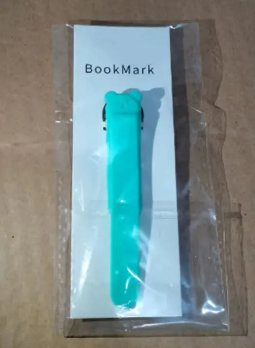 Simple Solid Color Silicone Bookmark Holder With Pages