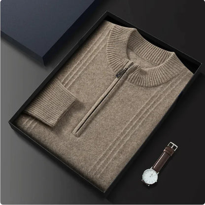 Men's Classic Knit Half-Zip Sweater