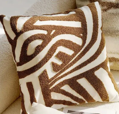 Brown Vintage Throw Pillow