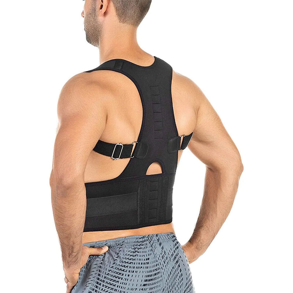 Posture Corrector Support Magnetic Back Shoulder Brace Belt Band For Men Women