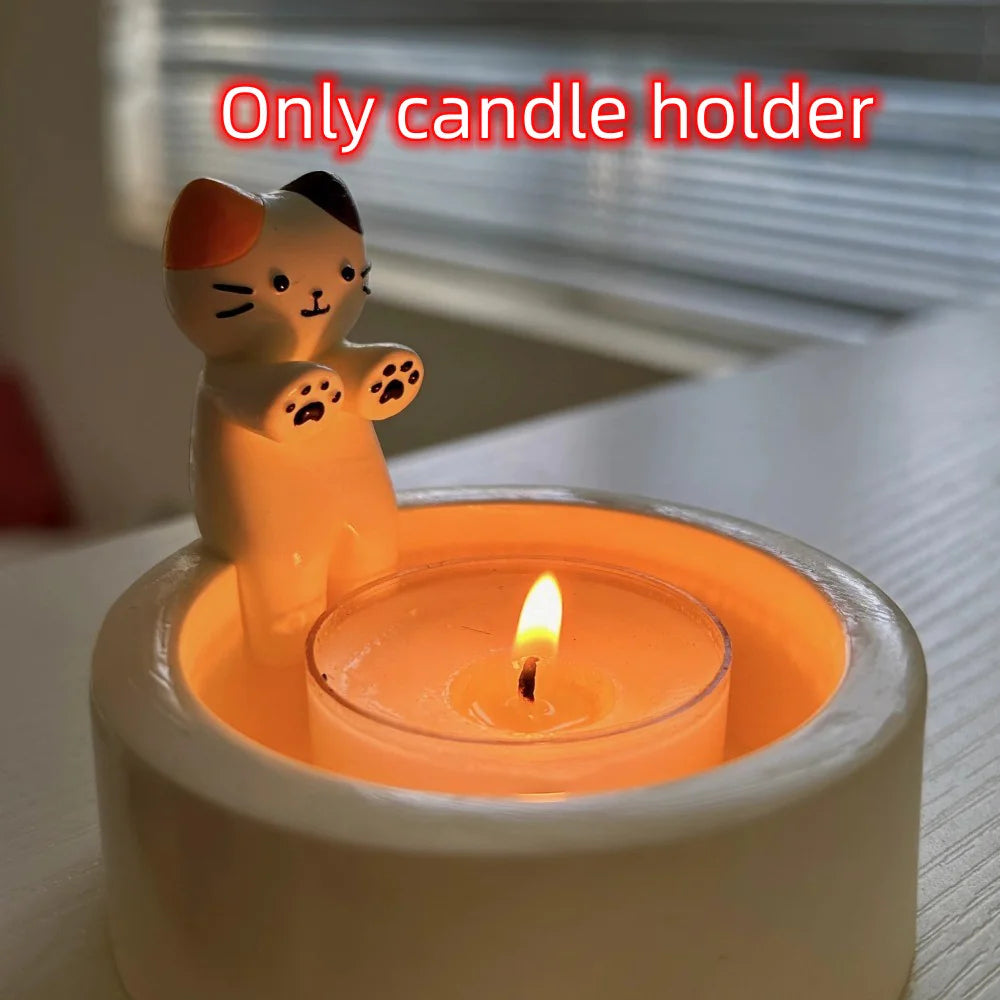 Cute Cat Candle Holder