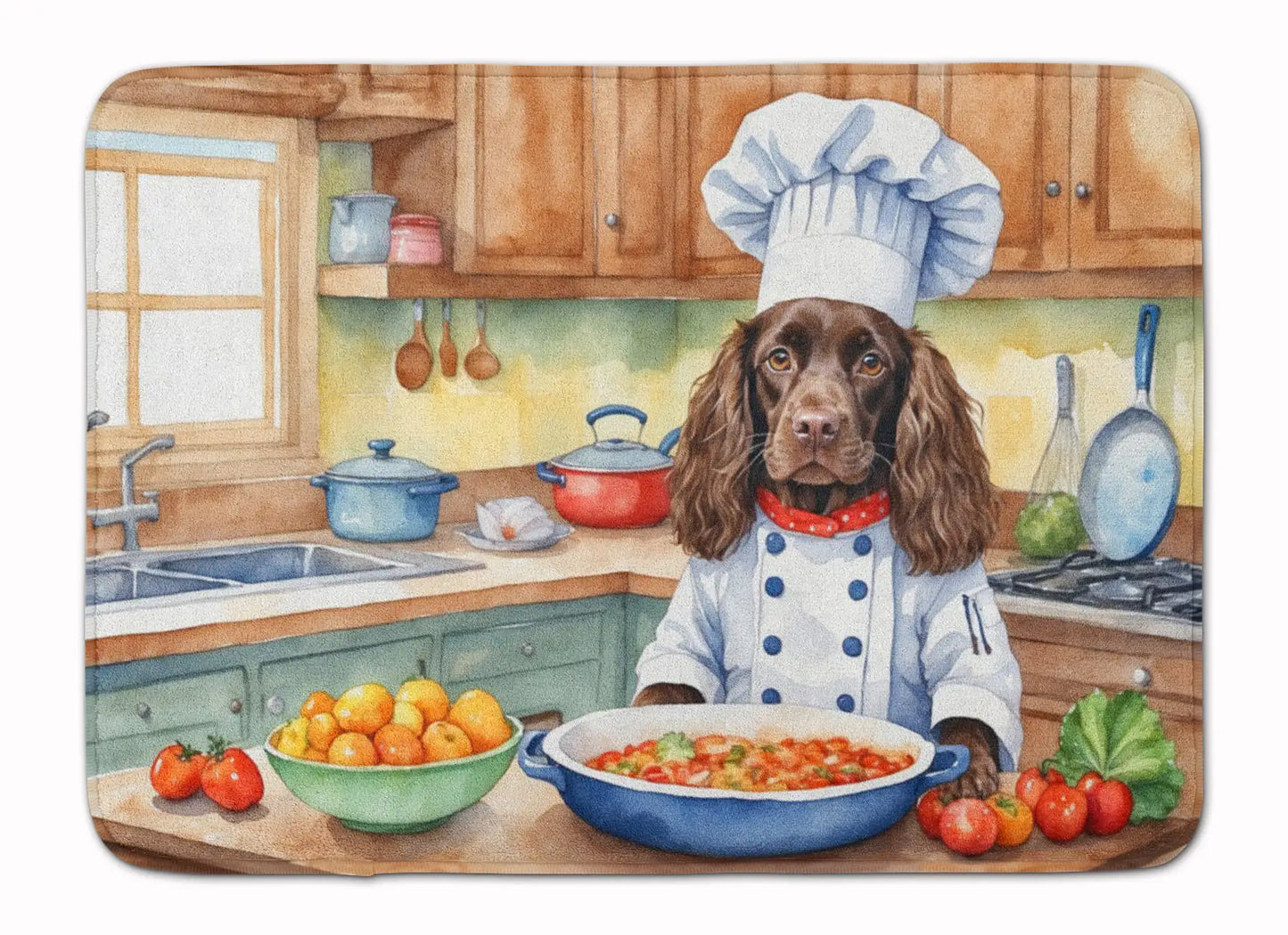 Boykin Spaniel The Chef Memory Foam Kitchen Mat