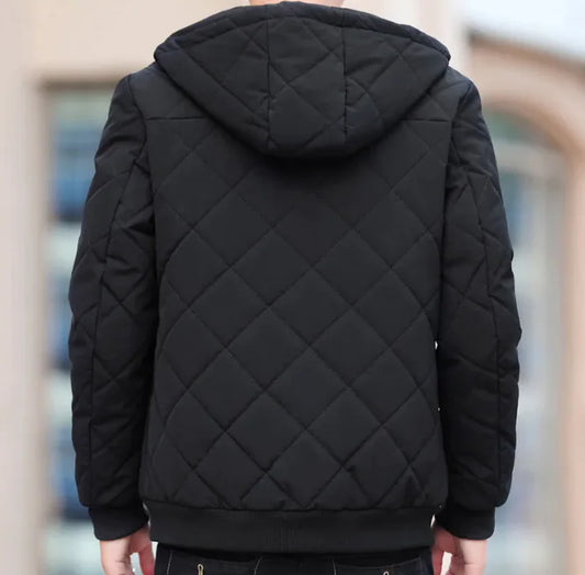 Plaid Fleece Padded Jacket