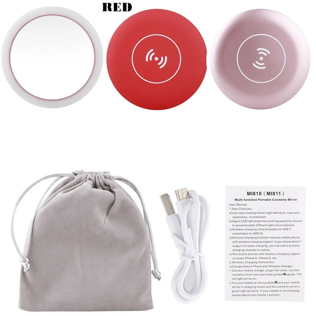 Mini Compact Circular Makeup Mirror