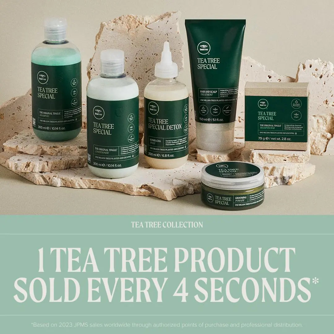 Tea Tree Hair and Body Moisturizer Leave-In Conditioner, Body Lotion, After-Shave Cream, For All Hair + Skin Types 2.5 Fl Oz (Pack of 1)