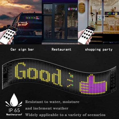 Flexible RGB Magic Car Advertising Screen