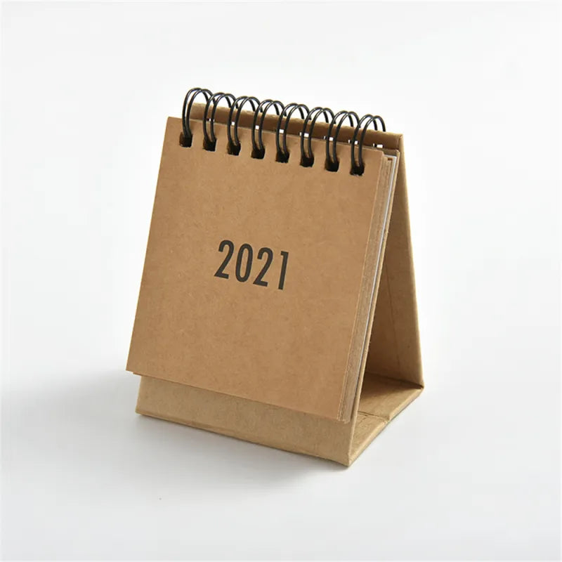 Solid Color Small Desk Calendar