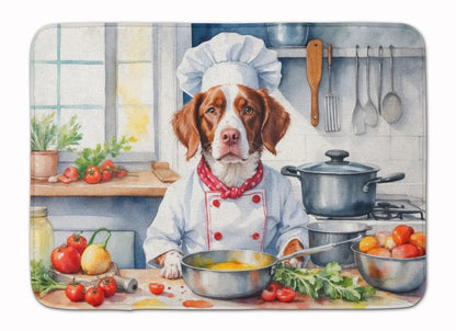 Brittany Spaniel The Chef Memory Foam Kitchen Mat