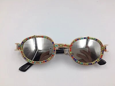 Diamond-Studded Steampunk Sunglasses