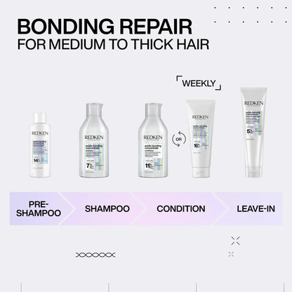 REDKEN Bonding Hair Mask for Dry, Damaged Hair Repair | Acidic Bonding Concentrate | Hydrating 5 Minute Liquid Hair Mask | For All Hair Types 1.01 Fl Oz (Pack of 1)