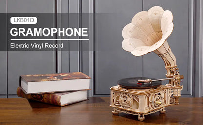 ROKR Mechanical Gear Classical Gramophone LKB01D