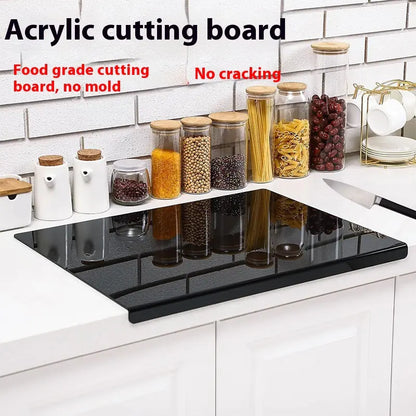 Kitchen Black Acrylic Chopping Board Non-slip