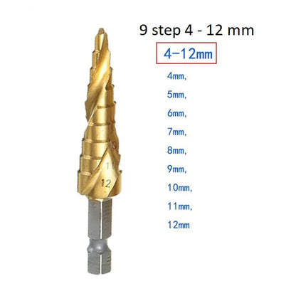 Stahl-Titanium Stufenbohrer