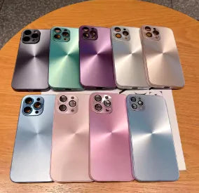 Luxury Flashing Aurora Solid Color Phone Case