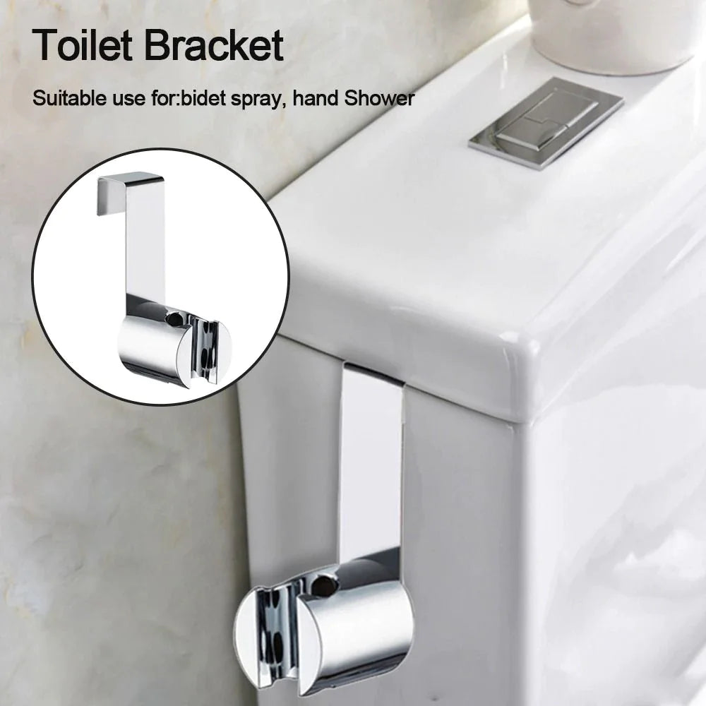 Toilet Shattaf Adapter Hose Bidet Spray Stainless Steel Handheld Shower Head US