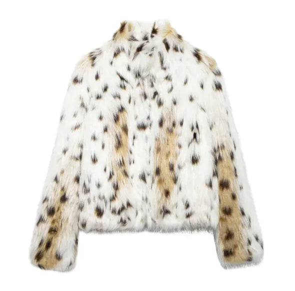 Women's Animal Pattern Baggy Coat