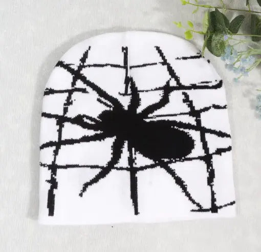 Spider Web Knitted Hat