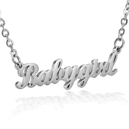 Babygirl Script Choker Necklace