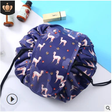 Cosmetic Bag Professional Drawstring Makeup Case