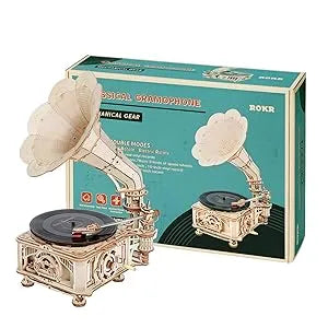 ROKR Mechanical Gear Classical Gramophone LKB01D