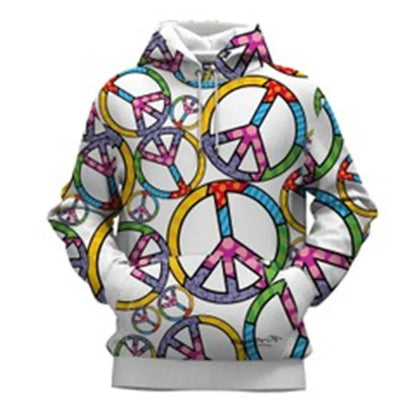 New Loose Large Size Cross-Border Wholesale Digital Printing Hooded Jacket