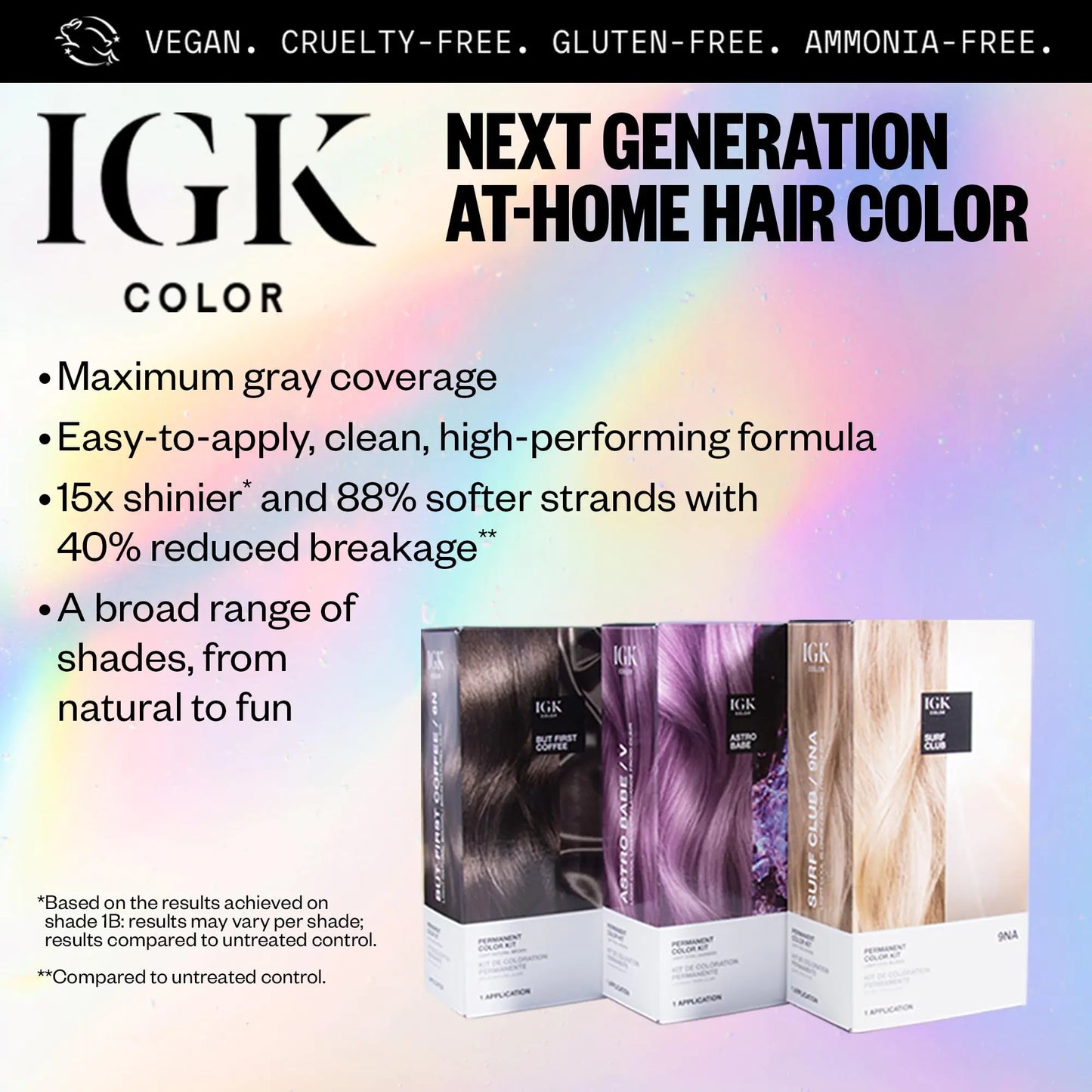 IGK Permanent Color Kit Dark Beige Blonde Two Pack