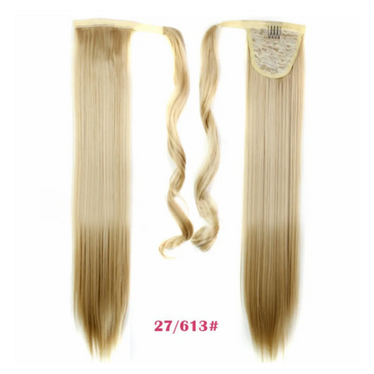 Synthetic Long Straight Wrap Around Hair Extension