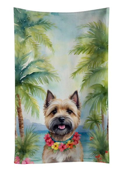 Cairn Terrier Luau Kitchen Towel