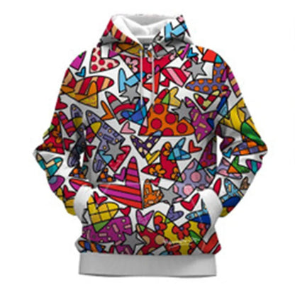 New Loose Large Size Cross-Border Wholesale Digital Printing Hooded Jacket