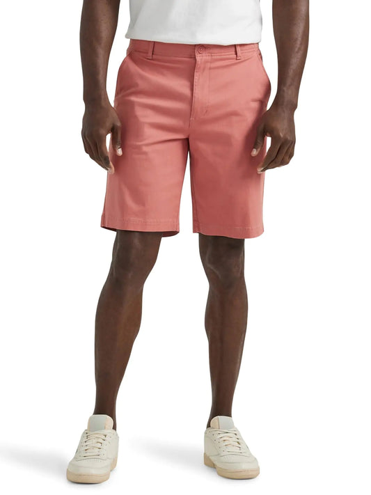 Lee Men's Extreme Motion Flat Front Short 33 Clay Rose