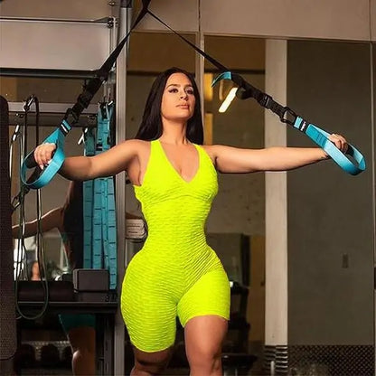 Ultra Flex Rückenfreier Strukturierter Bodysuit