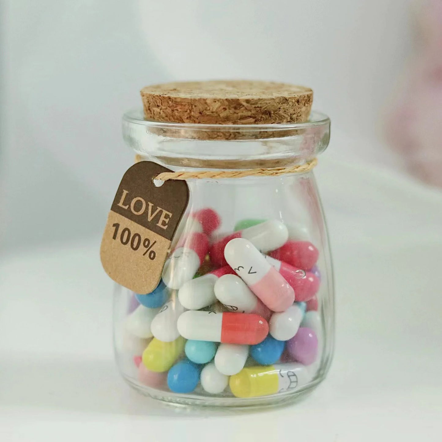 Love Letter Capsules in Glass Bottle