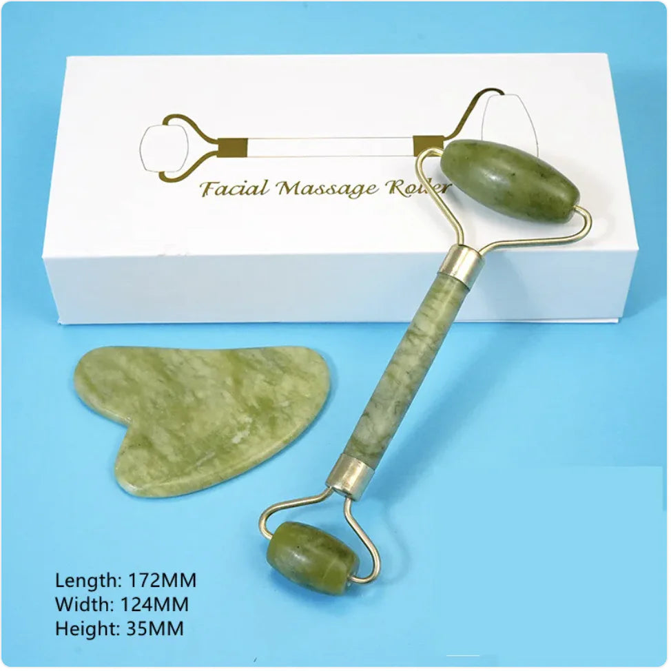 Jade Roller and Scraping Massage Tool