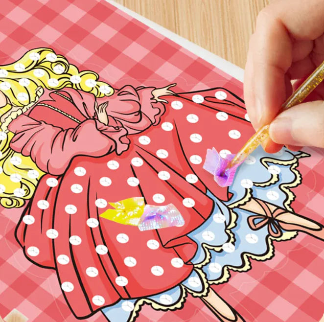 DIY Hand-painted Girl Stickers