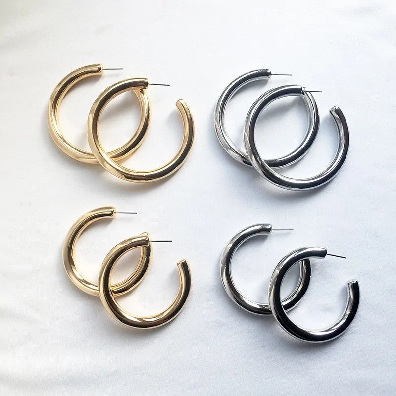 Street Style CC Hoop Earrings