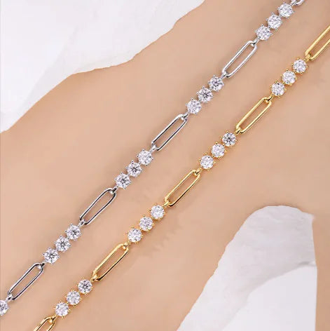 S925 Gold-Plated Clip Bracelet