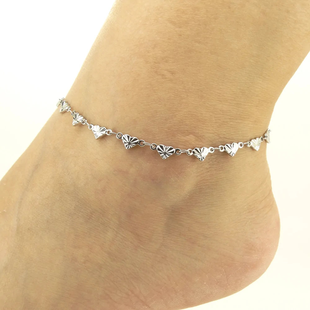 Santorini Heart Anklet